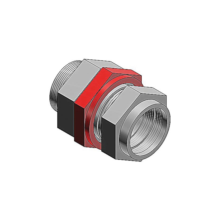 T&B® Fittings Star Teck XP® STX050-462 STX Cable Connector, 1/2 in Trade, 0.525 to 0.65 in Cable Openings, Aluminum